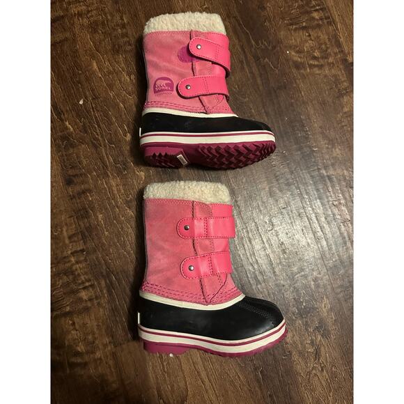 Sorel toddler girls size 7 Yoot Pac Waterproof Snow Boot pink - Picture 2 of 7